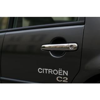 Chromowane Nakładki na Klameki (2 szt., Stal Nierdzewna) Citroen C-2 2003-2009 zdjęcia 4