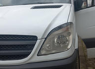 Mercedes Sprinter W906 2006–2018 Brewki na Reflektory Proste (czarne, ABS, 2006-2013) zdjęcia 3