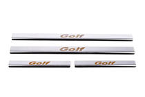 Volkswagen Golf 6 2008-2014 Nakładki progowe Carmos V1 stal nierdzewna 4-drzwiowy zdjęcia 2