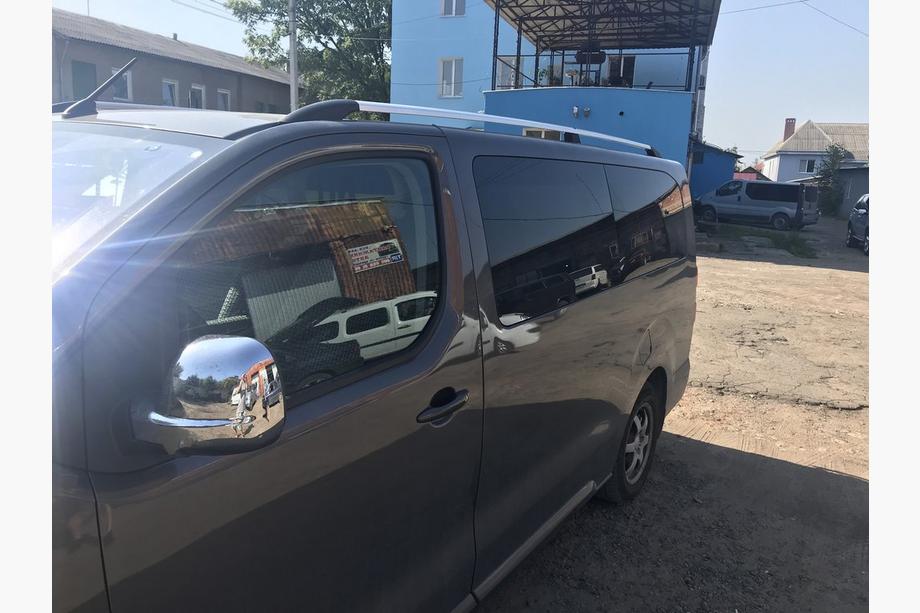 Peugeot Expert 2017- Relingi Dachowe Chromowane Średnia baza, plastikowa stopa Zdjęcia 2