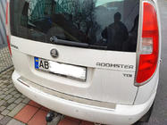 Skoda Roomster 2006-2015 Nakładka na tylny zderzak stal nierdzewna Połysk zdjęcia 1