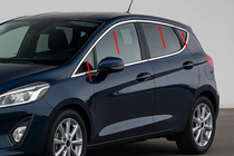 Ford Fiesta 2017- Górne listwy okienne stal nierdzewna (8 szt) zdjęcia 1