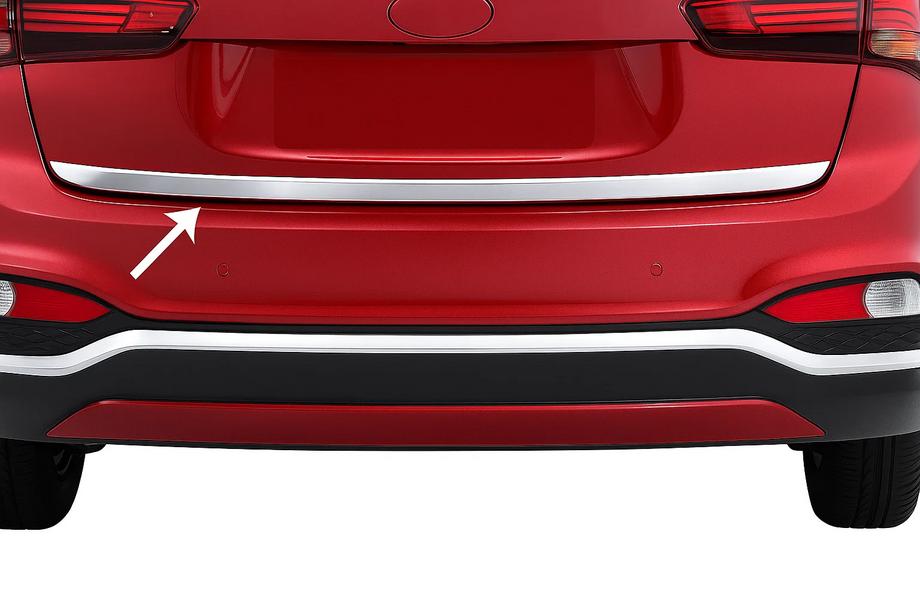 Hyundai I-20 2014-2020 Listwa bagażnika 2018-2020 stal nierdzewna Image