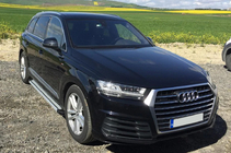 Audi Q7 2015–2026 Progi Boczné Maya V4 (2 szt., Aluminium) zdjęcia 9
