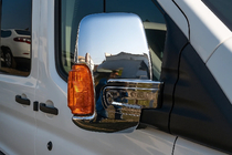 Ford Transit 2014- Nakładki na Lusterka (2 szt, Chrom) Plastik Chromowany zdjęcia 1