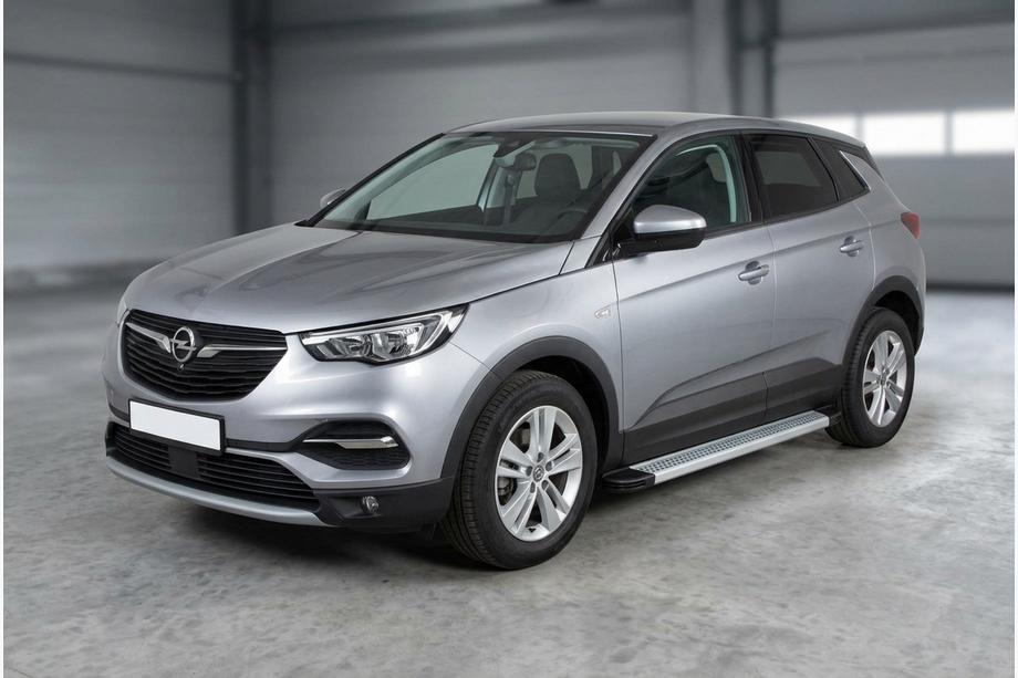 Opel Grandland X 2017- Progi Boczne Maya V2 (2 szt., Aluminium) Image