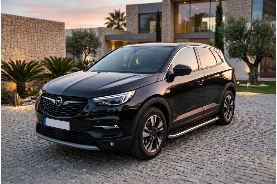 Opel Grandland X 2017- Progi Boczne Maydos V1 (2 szt., Aluminium i Stal Nierdzewna) Image