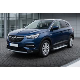 Progi Boczné Allmond Grey (2 szt, Aluminium) Opel Grandland X 2017- zdjęcia 1