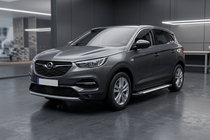 Opel Grandland X 2017- Progi Boczné Line (2 szt, aluminium) zdjęcia 1