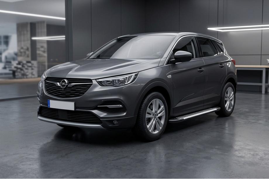 Opel Grandland X 2017- Progi Boczné Line (2 szt, aluminium) Image