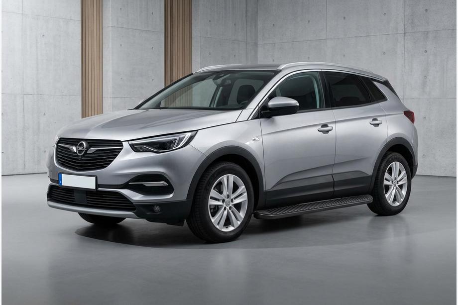 Opel Grandland X 2017- Progi Boczné Tayga Black (2 szt, Aluminium) Image