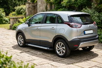 Opel Crossland X 2017-2024 Progi boczne Allmond Grey (2 szt., aluminium) zdjęcia 1