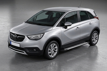 Opel Crossland X 2017-2024 Progi Boczne Line (2 szt., Aluminium) zdjęcia 1