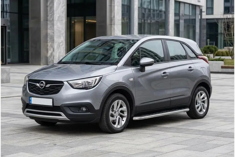 Opel Crossland X 2017-2024 Progi Boczne Maydos V1 (2 szt., Aluminium i Stal Nierdzewna) Image