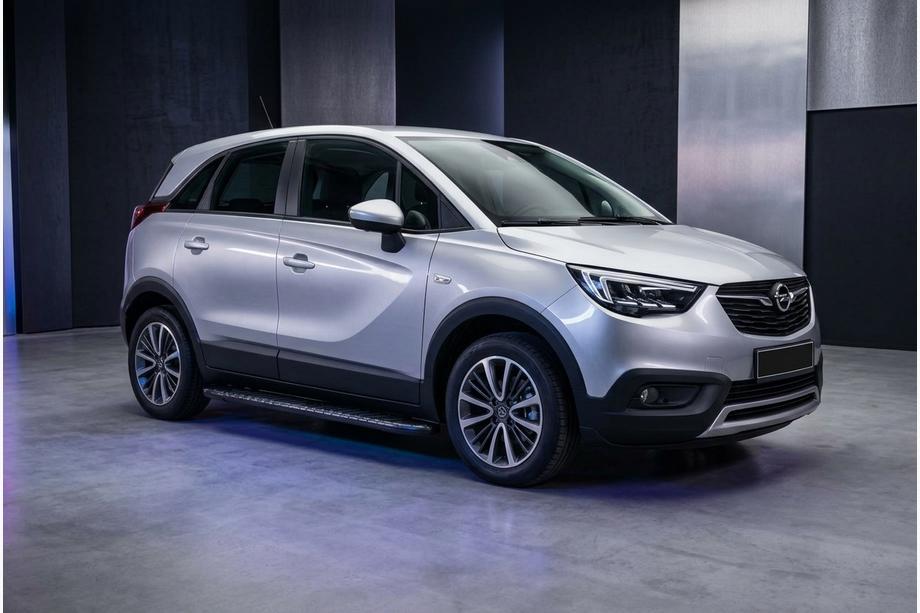 Opel Crossland X 2017-2024 Progi Boczné Bosphorus Black (2 szt., Aluminium) Image