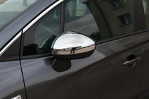 Opel Crossland X 2017-2024 Nakładki na Lusterka (2 szt., Stal Nierdzewna) zdjęcia 6