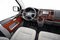 Volkswagen T5 Caravelle 2004-2010 Nakładki na panele drzwiowe Carbon zdjęcia 1