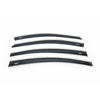Deflektory szyb z chromowaną listwą SD (4 szt, Niken) Chevrolet Cruze 2009–2015 zdjęcia 2