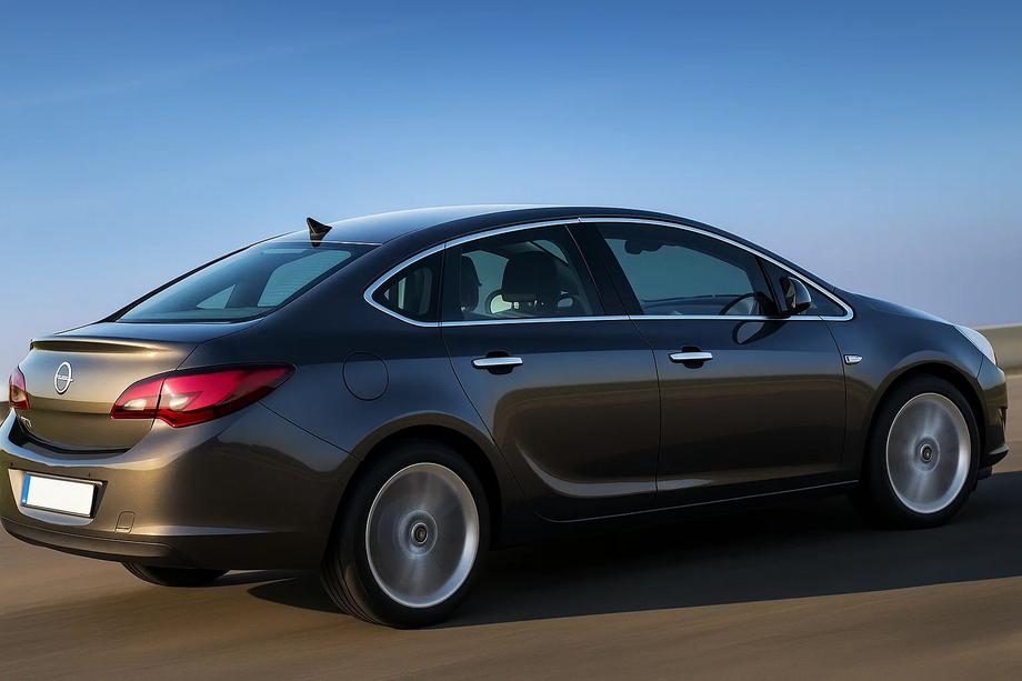 Opel Astra J 2009-2015 Kompletne listwy ozdobne szyb stal nierdzewna 12szt Sedan Image