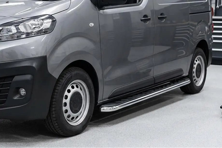 Peugeot Traveller 2017- Progi Boczne Maydos V1 (2 szt., Aluminium i Stal Nierdzewna) Image