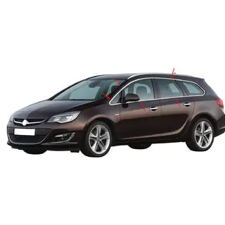 Kompletne listwy ozdobne szyb stal nierdzewna (Sport Tourer, 12 szt.)