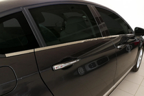 Citroen C-5 2008-2017 Dolne listwy okien nierdzewne (6 szt.) OmsaLine - Włoska Stal Nierdzewna zdjęcia 1