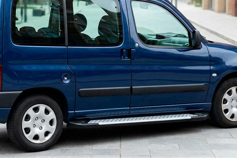 Peugeot Partner 1996-2008 Progi Boczné Allmond Grey (2 szt., Aluminium) Image