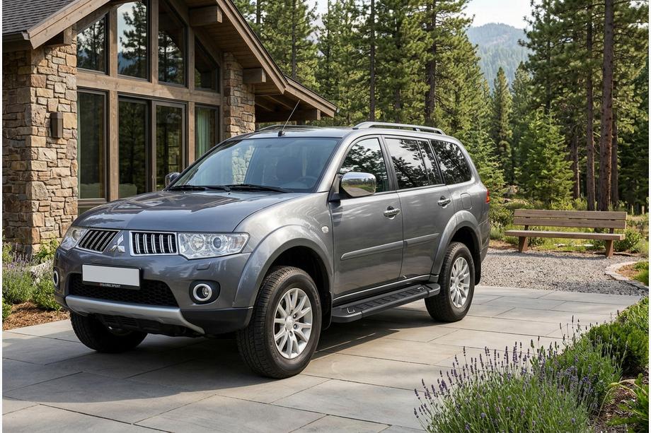 Mitsubishi Pajero Sport 2008-2015 Progi Boczne RedLine Black (2 szt., Aluminium) Image