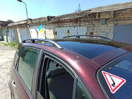 Renault Scenic/Grand 2003-2009 Relingi Dachowe Czarne (2 szt.) Długa Baza (Grande) zdjęcia 1