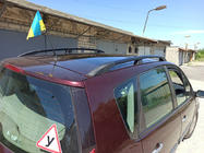 Renault Scenic/Grand 2003-2009 Relingi Dachowe Czarne (2 szt.) Długa Baza (Grande) zdjęcia 6