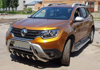 Dacia Duster 2018-2024 Pałąk przedni bez napisu WT003 (stal nierdzewna) zdjęcia 3