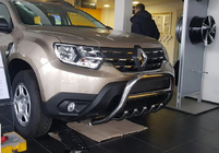 Dacia Duster 2018-2024 Pałąk przedni bez napisu WT003 (stal nierdzewna) zdjęcia 14