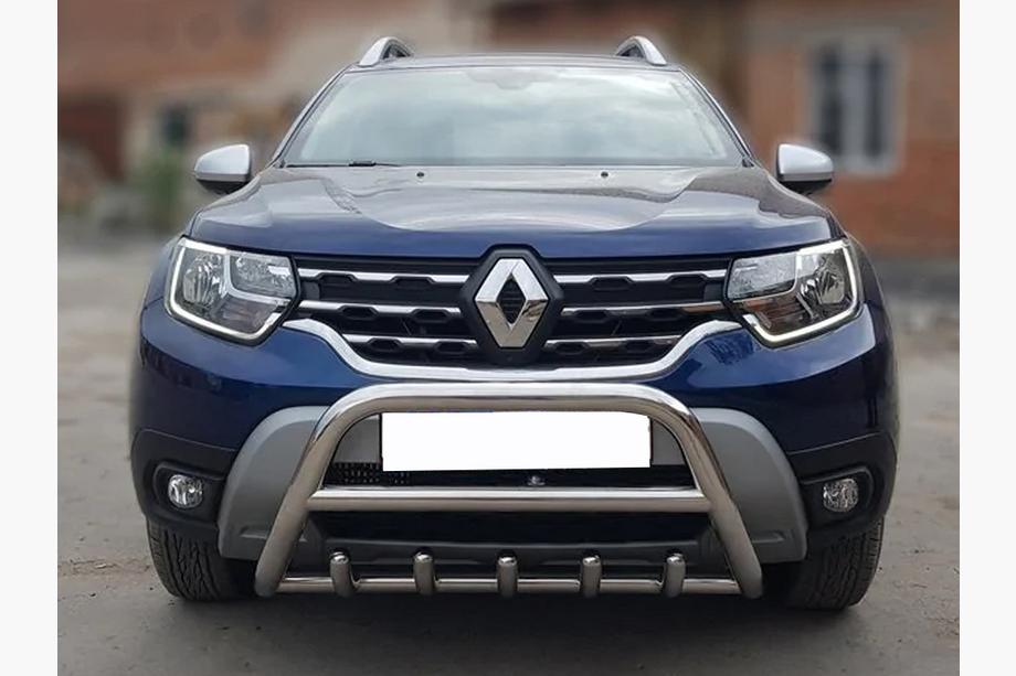 Dacia Duster 2018-2024 Pałąk przedni bez napisu WT003 (stal nierdzewna) Image