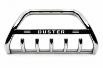 Dacia Duster 2018-2024 Orurowanie przednie z napisem WT004 (stal nierdzewna) zdjęcia 2