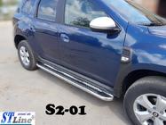 Renault Duster 2018-2024 Progi Boczné Premium (2 szt., Stal Nierdzewna) zdjęcia 3