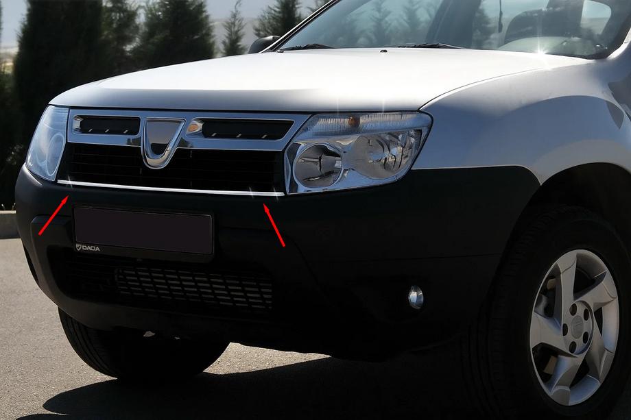 Renault Duster 2008–2017 Nakładki na Grill ze Stali Nierdzewnej Image