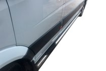Mercedes Sprinter W907/W910 2018- Rury Boczne (2 szt., Stal Nierdzewna) d60, średni rozstaw osi - napęd przedni zdjęcia 2