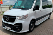 Mercedes Sprinter W907/W910 2018- Progi Boczne Maya V2 (2 szt., Aluminium) Long/ExtraLong zdjęcia 2