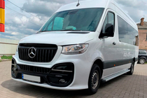 Mercedes Sprinter W907/W910 2018- Progi Boczne Maya V2 (2 szt., Aluminium) Long/ExtraLong zdjęcia 4