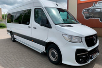 Mercedes Sprinter W907/W910 2018- Progi Boczne Maya V2 (2 szt., Aluminium) Long/ExtraLong zdjęcia 3