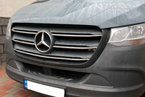Mercedes Sprinter W907/W910 2018- Nakładki na Grilla Chromowane (5 szt, Stal Nierdzewna) OmsaLine - Włoska Stal Nierdzewna zdjęcia 1