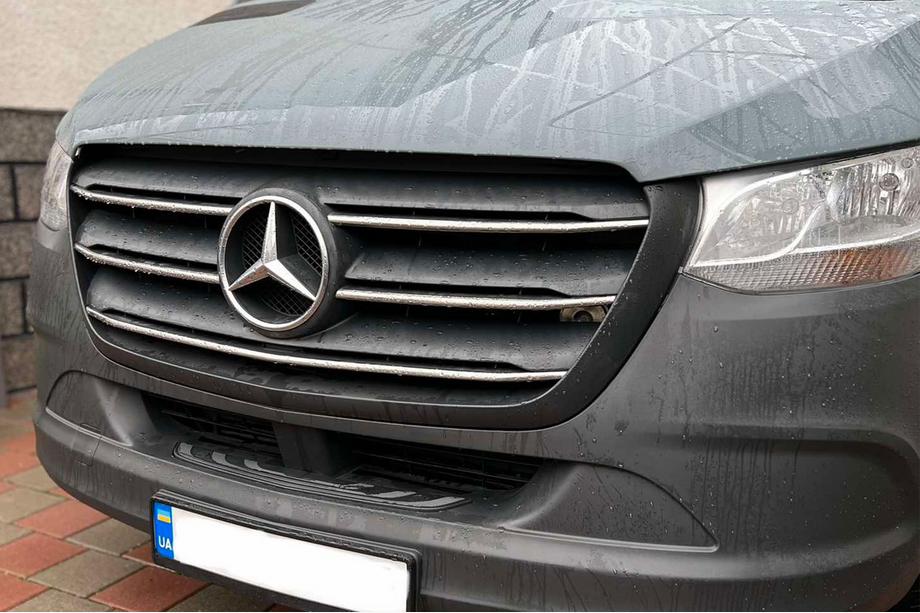 Mercedes Sprinter W907/W910 2018- Nakładki na Grilla Chromowane (5 szt, Stal Nierdzewna) OmsaLine - Włoska Stal Nierdzewna Image