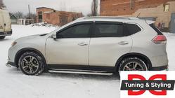 Nissan X-trail T32/Rogue 2014-2021 Progi Boczné Premium (2 szt., Stal Nierdzewna) zdjęcia 1