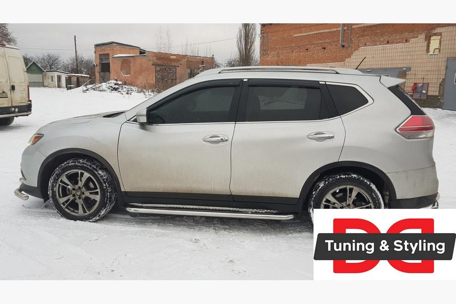 Nissan X-trail T32/Rogue 2014-2021 Progi Boczné Premium (2 szt., Stal Nierdzewna) Image