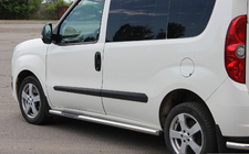 Opel Combo 2012-2018 Rury Boczne (2 szt., Stal Nierdzewna) 70 mm, krótki rozstaw osi zdjęcia 2