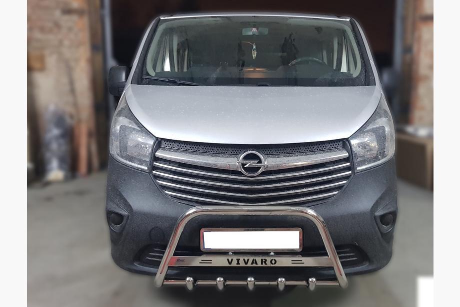 Opel Vivaro 2015-2019 Przedni Pałąk WT003-4 (Stal Nierdzewna) Z Napisem Image