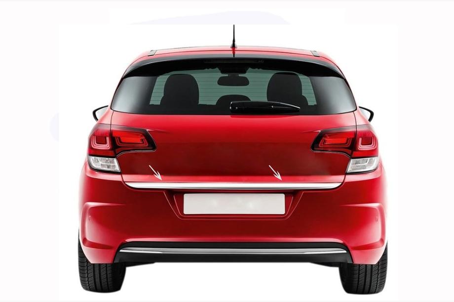 Citroen C-4 2010-2018 Nakładka na Zderzak Bagażnika Stal Nierdzewna Carmos - Turecka Stal Nierdzewna Image
