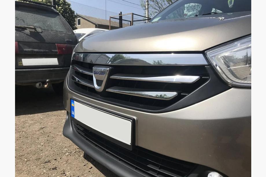 Dacia Lodgy 2012-2022 Chromowane nakładki na grill (4 szt, stal nierdzewna) Zdjęcia 7