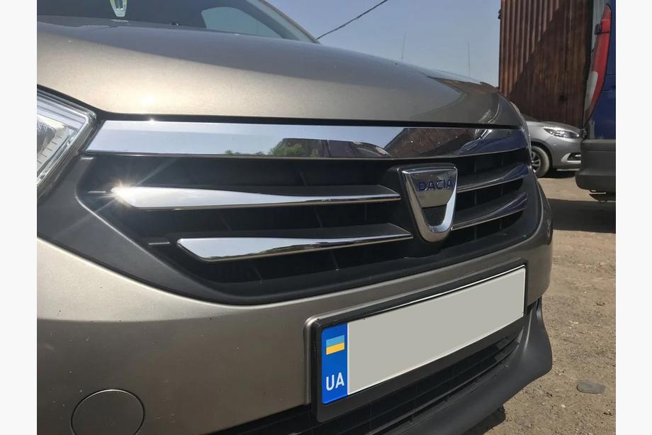 Dacia Lodgy 2012-2022 Chromowane nakładki na grill (4 szt, stal nierdzewna) Zdjęcia 5