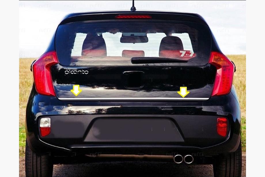 Kia Picanto 2011-2016 Listwa bagażnika stal nierdzewna Image
